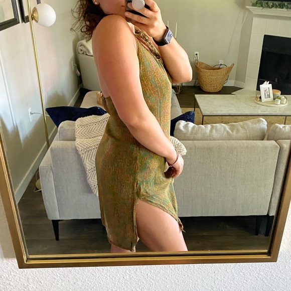 Satya Paul Designer Halter Silk Dress - Picture 5 of 16